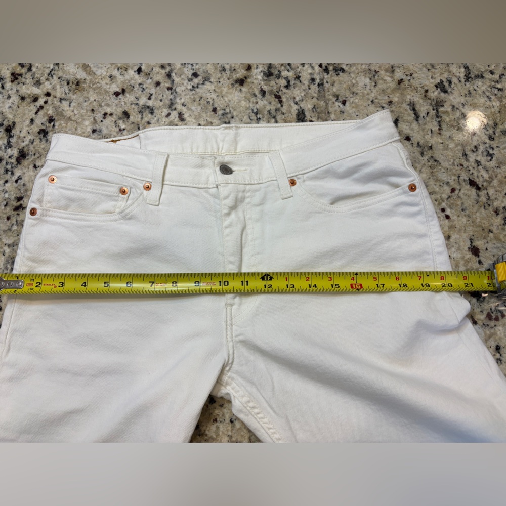 Levi's 511 Men's 34 Waist Slim White Jeans - Picture 8 of 15